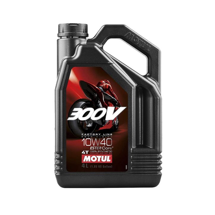 Huile Motos 4T MOTUL 300V FL ROAD RACING 10W40 4L
