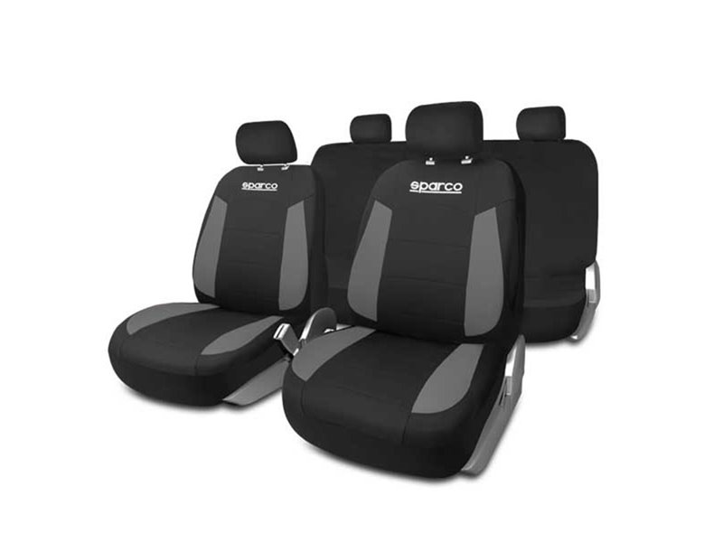 Kit de Housses de Siège Sparco Strada Noir/Gris Kit de Housses de Siège Sparco Strada Noir/Gris