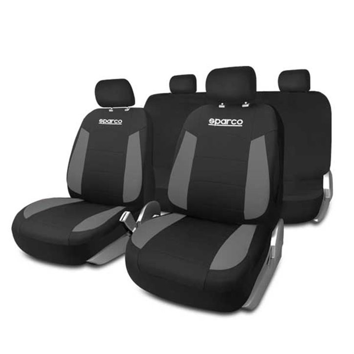 Kit de Housses de Siège Sparco Strada Noir/Gris