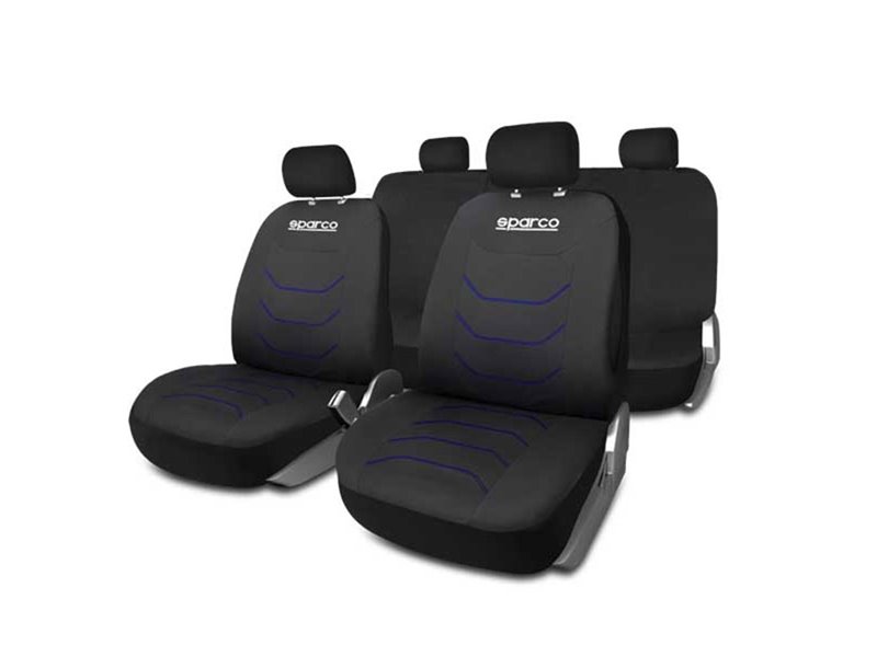 Seat Cover Kit Sparco Corsa Black/Blue Seat Cover Kit Sparco Corsa Black/Blue