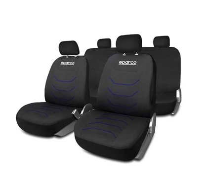 Kit Coberturas Banco Sparco Corsa Preto/Azul 