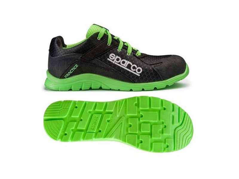 Zapatillas Practice Keke S1P Src Negro/Verde SPARCO Zapatillas Practice Keke S1P Src Negro/Verde SPARCO