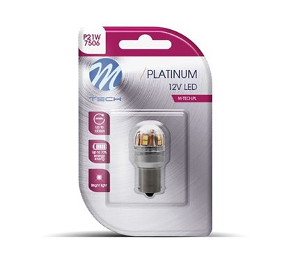 Led Bulbs Ba15S 12-24V 15X2835Smd Canbus White