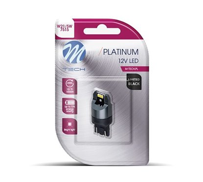 Lamp LED W21/5W T20 6xSMD3022 L Black 12/24V Br