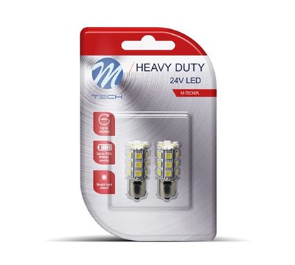 LED lampBA15s 24xSMD5050 white 24v