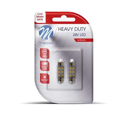 LAMPS LED C5W 6xSMD2835 OSR 36mm 24v White