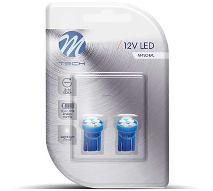 Lamps W5W 4Xsmd3528 Blue 12V