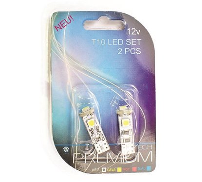 Lamps W5W, T10, 12V 3X Smd 5050, Canbus 0.72W