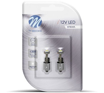 Lamps Ba9S, T4W 12V 3X Smd5050 Canbus 0.72W