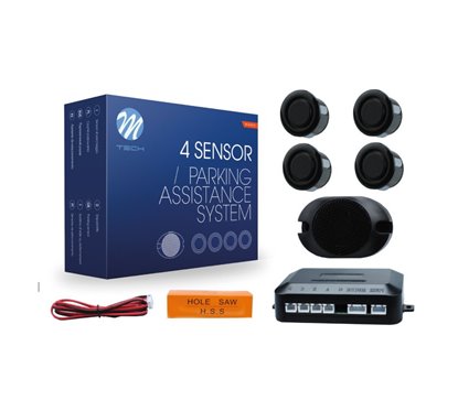 Kit 4 sensores estacionamento 18mm PR S/DISP