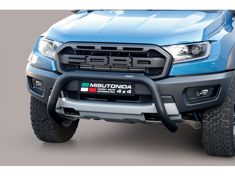 Big Bar U Ford Ranger Raptor 19-22 Inoxydable Noir 76MM Avec EC Big Bar U Ford Ranger Raptor 19-22 Inoxydable Noir 76MM Avec EC