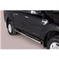 Estribos Ford Ranger CD 16-22 Inox Tubo 76MM Estribos Ford Ranger CD 16-22 Inox Tubo 76MM