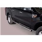 Estribos Ford Ranger CD 16-22 Inox Tubo 76MM Estribos Ford Ranger CD 16-22 Inox Tubo 76MM