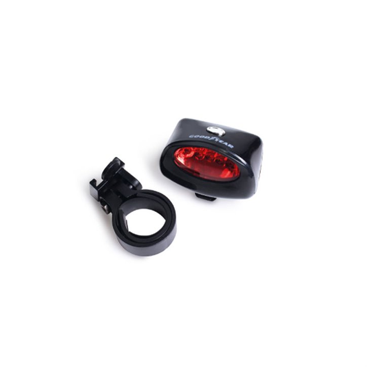 [30.79099] LED Luz Trasera Bicicleta Rojo 4 Funciones GOODYEAR