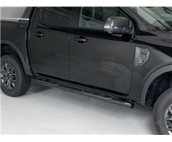 Marche Pieds VW Amarok 2023+ Inoxydable Noir Tube 76MM