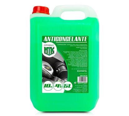Antigel 5L MOTORKIT 10% Vert OAT - Protection -4°C