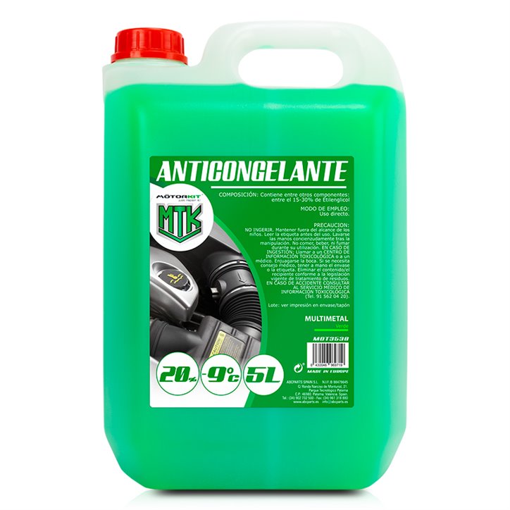 Anticongelante 5L 20% Verde