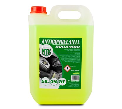 Anticongelante 5L MOTORKIT 50% Amarelo OAT – Proteção -34°C