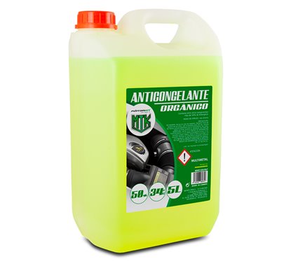 Anticongelante 5L MOTORKIT 50% Amarelo OAT – Proteção -34°C