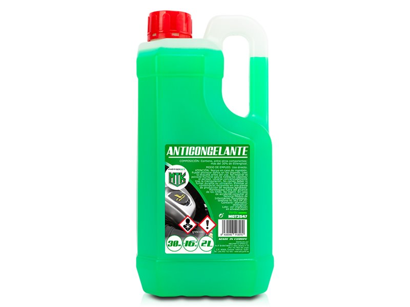 Antigel 2L MOTORKIT 30% Vert OAT - Protection -16°C