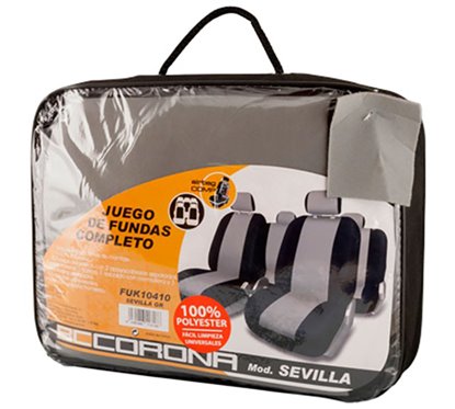 Kit Coberturas de Bancos Sevilla Cinza