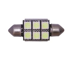 Kit dampoules tubulaires 6 LED Canbus SMD 39 mm