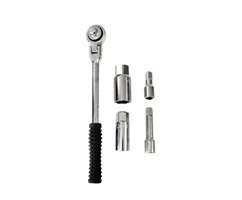 Hinged socket wrench with ratchet 16 / 21mm