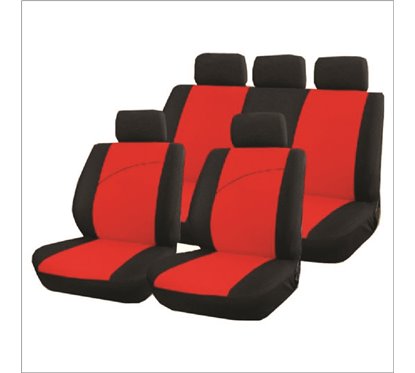 Kit Coberturas de Bancos Victoire Vermelho / Preto