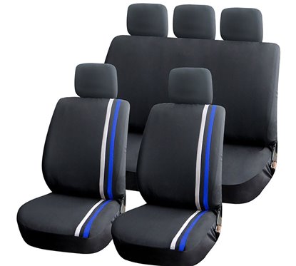 Kit Coberturas de Bancos Super Racing Azul / Branco