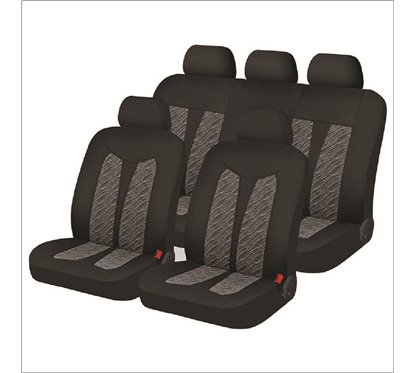 Kit Coberturas de Bancos Enduro Cinza / Preto