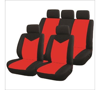 Kit Coberturas de Bancos Star Vermelho / Preto