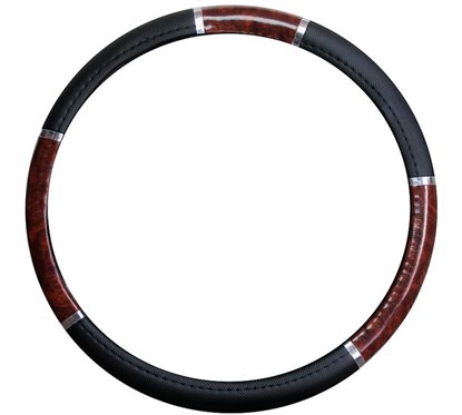Funda para Volante Imitación Madera PVC 41-43cm