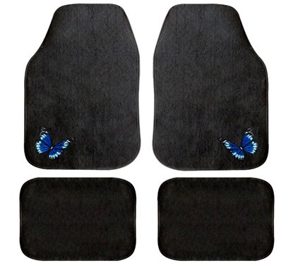 Juego 4 Alfombras Papillon Azul