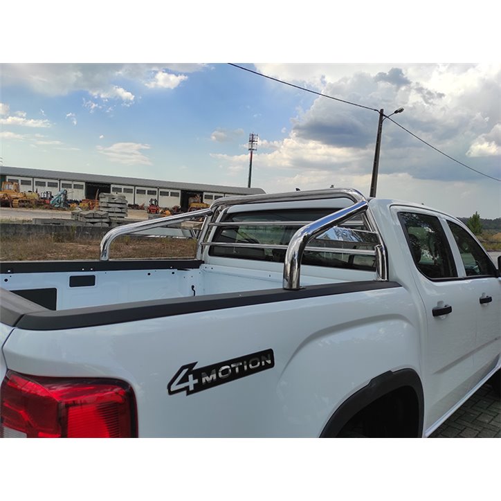 Roll-Bar VW Amarok 2023+ Inox C/ Protecion de Vidrio
