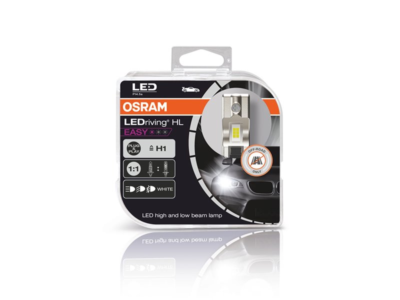Kit 2 Lâmpadas LED H1 12V/9W OSRAM LEDriving HL EASY HCB Kit 2 Lâmpadas LED H1 12V/9W OSRAM LEDriving HL EASY HCB