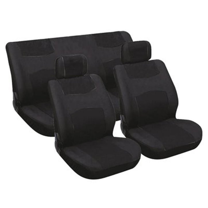 Fundas de Asiento Sin Airbag (Unidades de 6) Negro