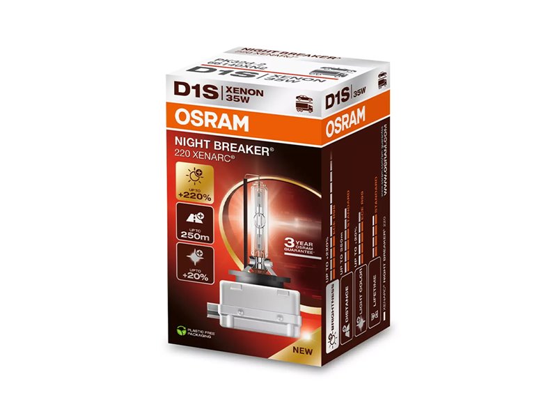 Lâmpadas D1S 85V/35W OSRAM Night Beaker® 220 Lâmpadas D1S 85V/35W OSRAM Night Beaker® 220