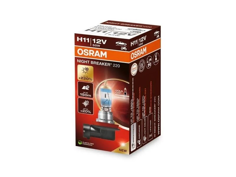 Lámpara H11 12V/55W OSRAM Night Breaker® 220 Lámpara H11 12V/55W OSRAM Night Breaker® 220
