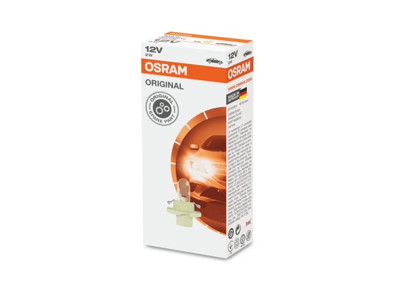 Kit 10 Lámparas BX8.4d 12V/2W OSRAM Original Line® Kit 10 Lámparas BX8.4d 12V/2W OSRAM Original Line®