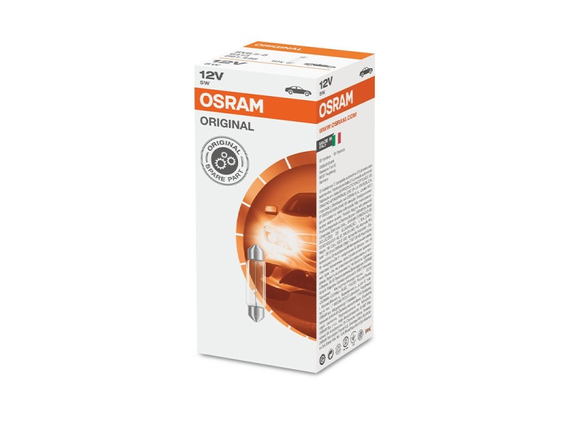 Kit 10 Lampes SV8.5-8 12V/5W OSRAM Original Line® Kit 10 Lampes SV8.5-8 12V/5W OSRAM Original Line®