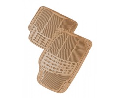 Juego de 4 Alfombras de Goma - ALASKA - Beige