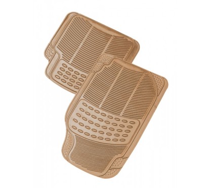 Set of 4 Rubber Mat - ALASKA - Beige