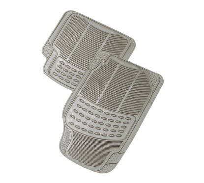 Set of 4 Rubber Mat - ALASKA - Gray