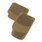 Set of 4 Rubber & Carpet Mat - PARIS - Beige Set of 4 Rubber & Carpet Mat - PARIS - Beige