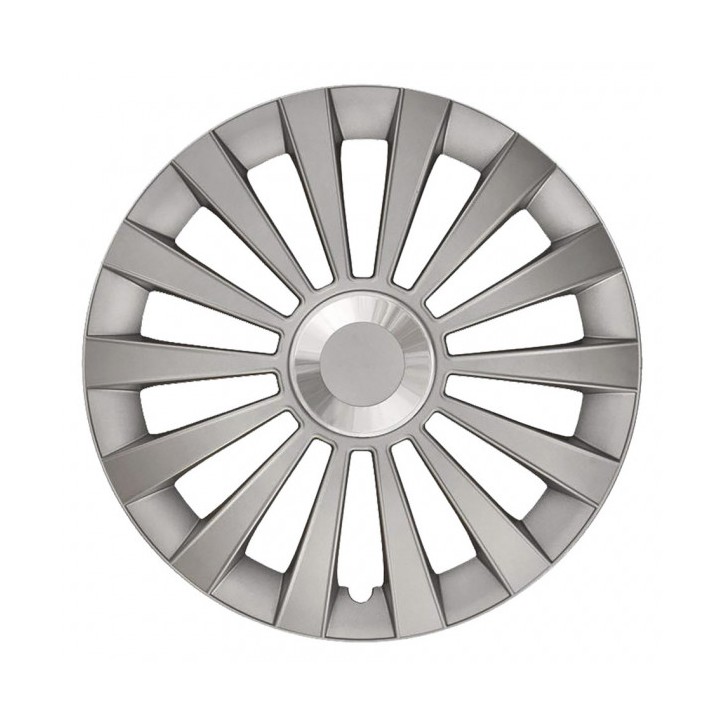 Juego Tapacubos MERIDIAN 14'' KRAWEHL Plata