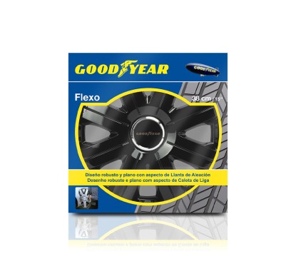 Enjoliveurs Roues FLEXO 10 15" GOODYEAR Noir
