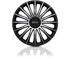 Jeu Enjoliveurs Torino 14'' Sparco Corsa Argent