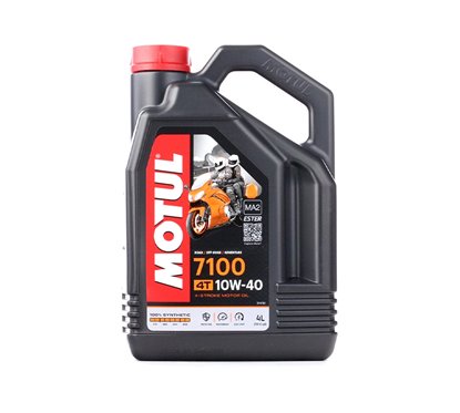 Pack de mantenimiento Premium MOTUL Moto 4T 7100 10W-40 4L