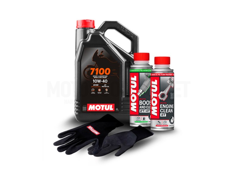 Pack Entretien Premium MOTUL Moto 4T MOTUL 7100 10W-40 4L Pack Entretien Premium MOTUL Moto 4T MOTUL 7100 10W-40 4L