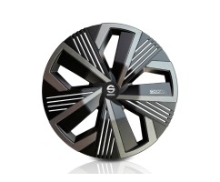 Juego Tapacubos NAGOYA 14'' SPARCO Corsa Negro y Gris